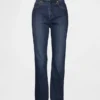 Jeans med hög midja och utsvängda ben