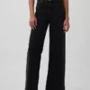 Jeans med hög midja och vida ben