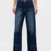 Jeans med hög midja och vida ben