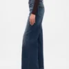 Jeans med hög midja och vida ben