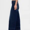 Jeans med hög midja och vida ben