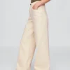 Jeans med hög midja och vida ben