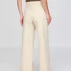 Jeans med hög midja och vida ben