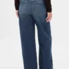 Jeans med hög midja och vida ben