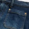 Jeans med hög midja och vida ben