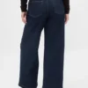 Jeans med hög midja och vida ben