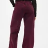 Jeans med hög midja och vida ben