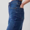 Jeans med hög midja och vida ben