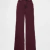 Jeans med hög midja och vida ben