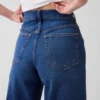 Jeans med hög midja och vida ben