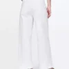 Jeans med hög midja, vid ben och ankellängd