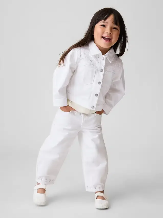 Jeans med hästskoformad söm och hålkant för Baby & Småbarn