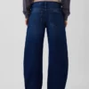 Jeans med låg midja och rak passform