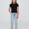 Jeans med medelhög midja för flickor