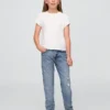 Jeans med medelhög midja för flickor