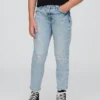 Jeans med medelhög midja för flickor