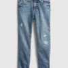 Jeans med medelhög midja för flickor