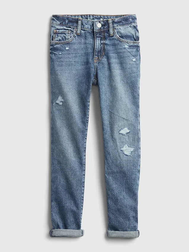 Jeans med medelhög midja för flickor