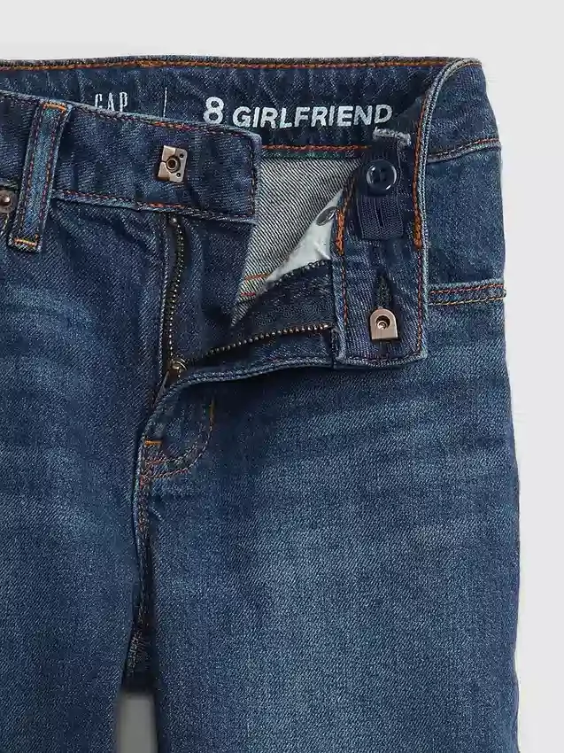 Jeans med medelhög midja för flickor