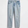 Jeans med medelhög midja för flickor