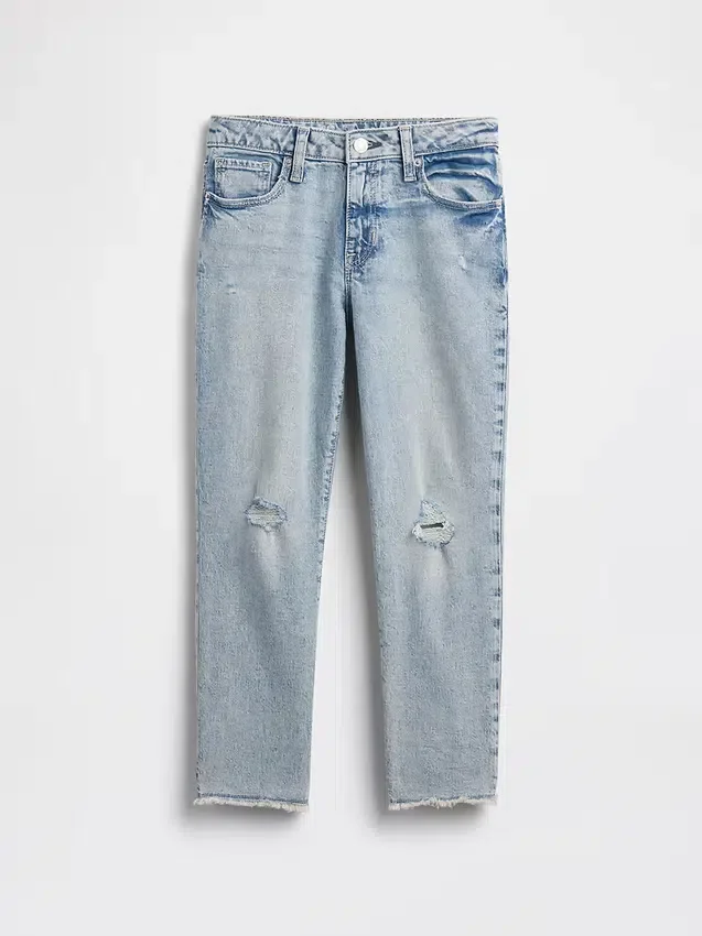 Jeans med medelhög midja för flickor