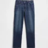 Jeans med medelhög midja för flickor