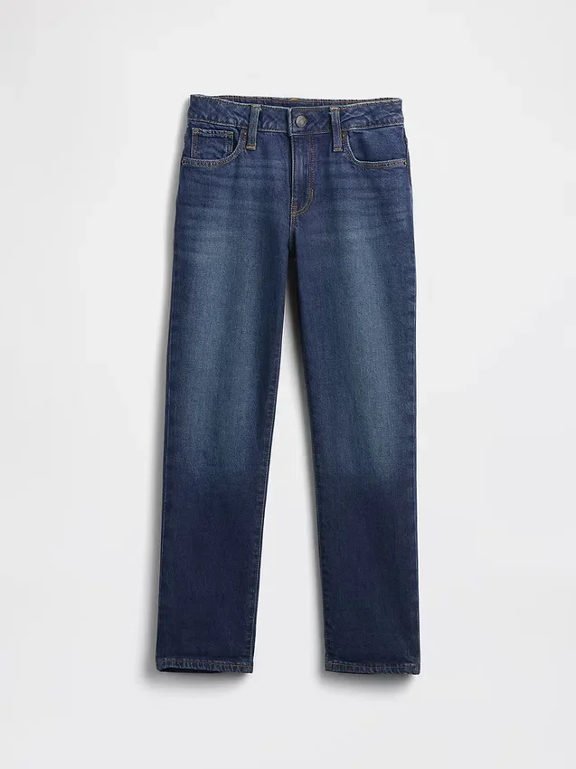 Jeans med medelhög midja för flickor