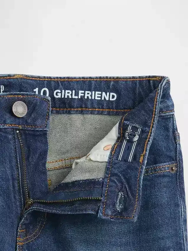 Jeans med medelhög midja för flickor