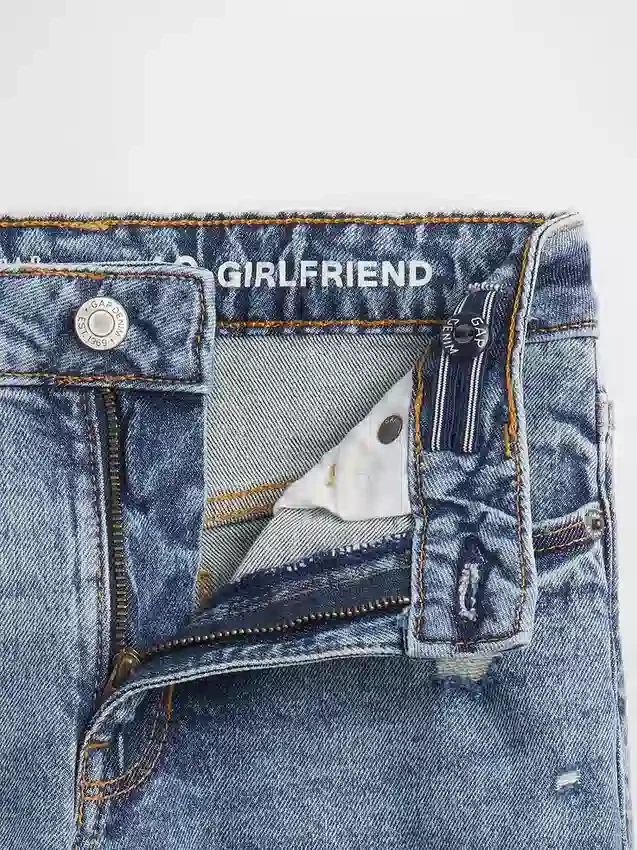 Jeans med medelhög midja för flickor