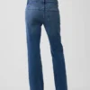 Jeans med medelhög midja och avslappnad passform i bootcut-modell