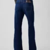 Jeans med medelhög midja och avslappnad utsvängd passform
