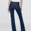 Jeans med medelhög midja och babyboot-ben