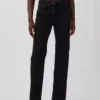 Jeans med medelhög midja och rakt snitt