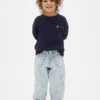 Jeans med randigt mönster och hästsko-design för Baby & Småbarn