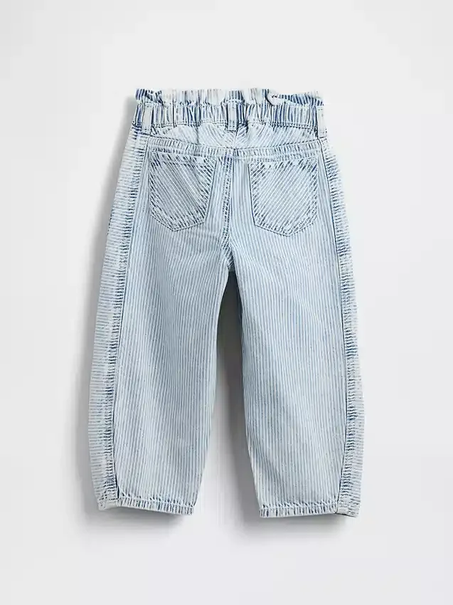 Jeans med randigt mönster och hästsko-design för Baby & Småbarn