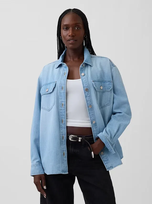 Jeansjacka i westernstil