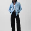 Jeansjacka i westernstil