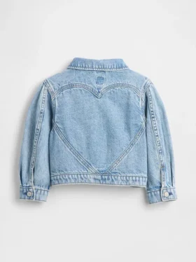 Jeansjacka med hjärtmotiv för Baby & Småbarn