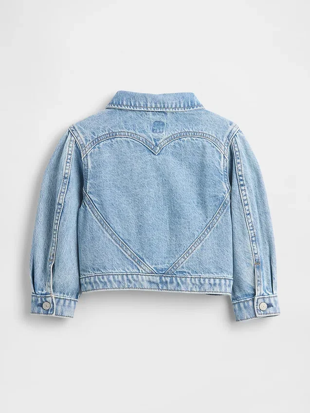 Jeansjacka med hjärtmotiv för Baby & Småbarn