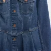 Jeansjacka med peplum