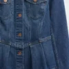 Jeansjacka med peplum