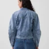 Jeansjacka med vid ärm