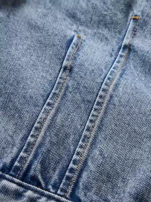 Jeansjacka med vid ärm