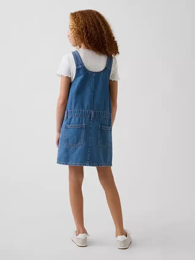 Jeanskjol med dragkedja för barn