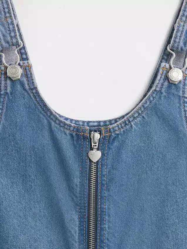 Jeanskjol med dragkedja för barn