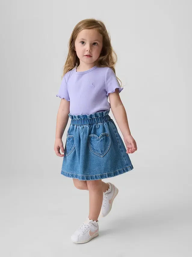 Jeanskjol med hjärtfickor för Baby & Småbarn