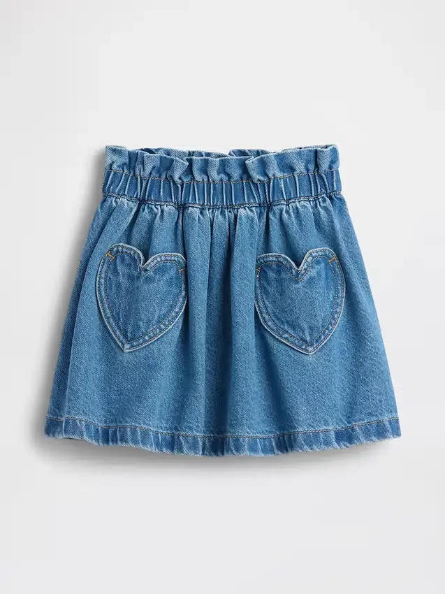Jeanskjol med hjärtfickor för Baby & Småbarn