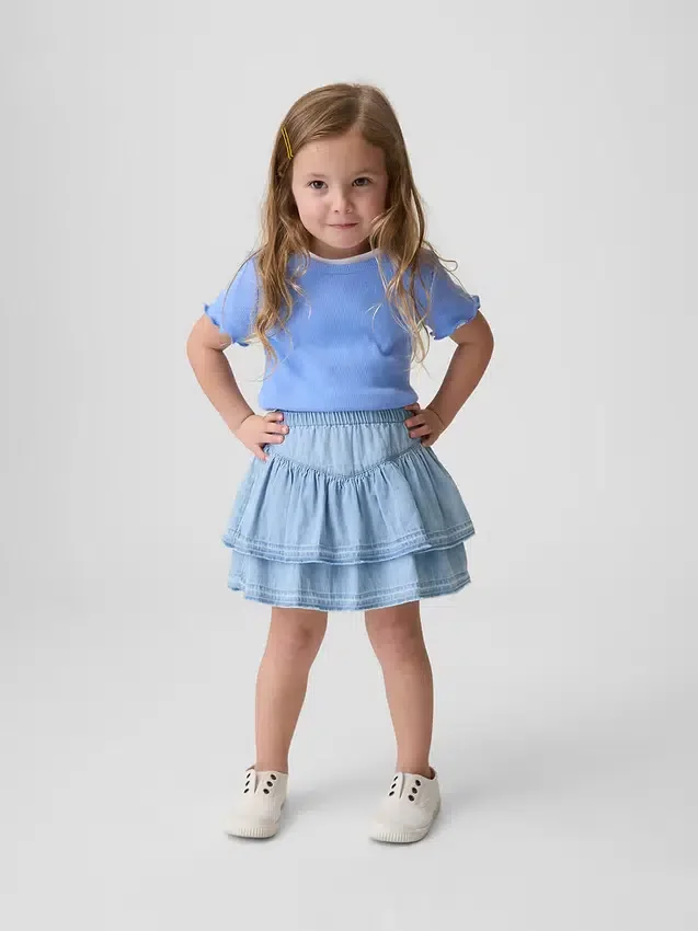 Jeanskjol med volanger för Baby & Småbarn