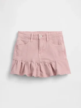 Jeanskjol med volanger för barn