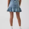 Jeanskjol med volanger för barn
